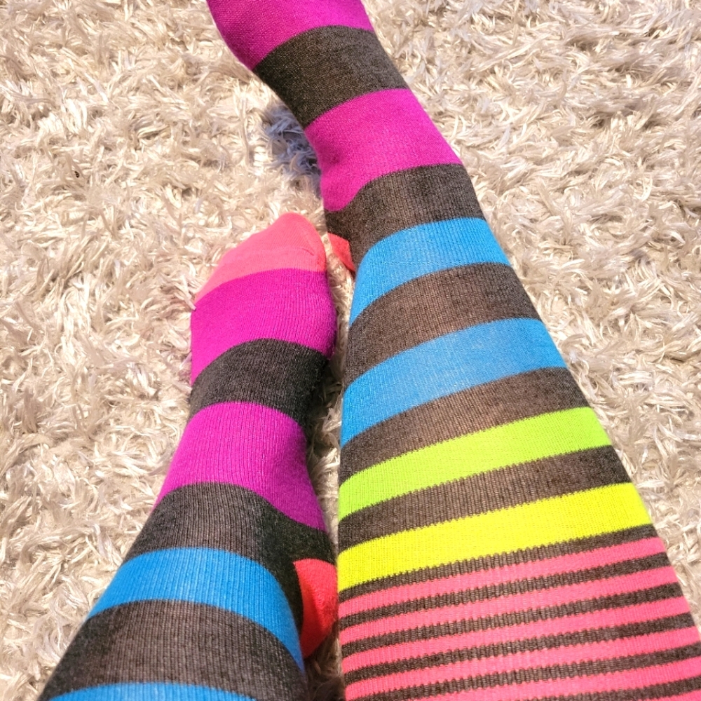 Lightly worn knee socks